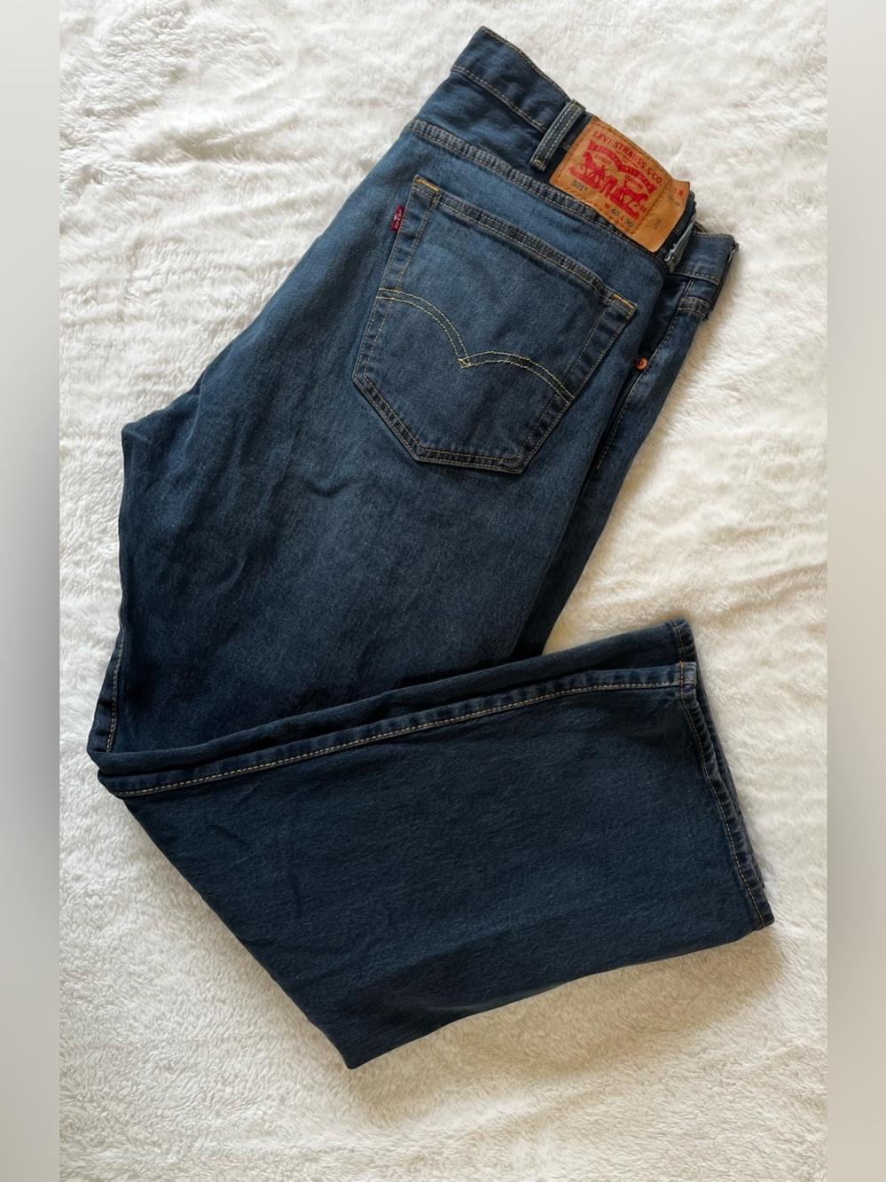 Levi's 501 Men's Dark Blue Straight-Leg Jeans